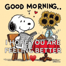 Good Morning Snoopy Good Morning GIF