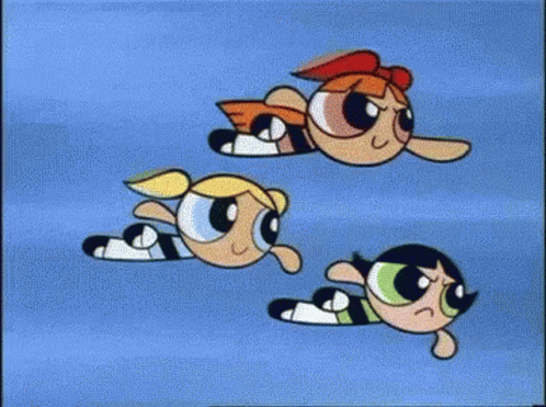 The Powerpuff Girls Cartoon GIF – The Powerpuff Girls Cartoon Fly