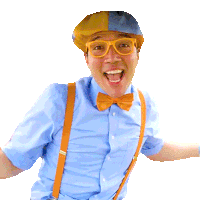 Here Comes The Train Blippi Sticker - Here Comes The Train Blippi Blippi Wonders - Educational Cartoons For Kids Stickers