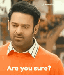 Are You Sure Are U Serious GIF - Are You Sure Are U Serious Prabhas GIFs