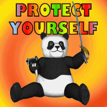 Protect Yourself Protective GIF - Protect Yourself Protective Aggressive Panda GIFs