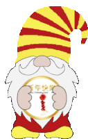 Chinese New Year Gnome Sticker - Chinese New Year Gnome Animated Sticker Stickers
