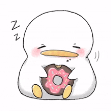 animal duck cute sleep zzz
