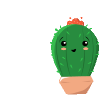 Cactus Happy Sticker