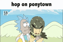Ponytown Rick And Morty GIF - Ponytown Rick And Morty Birdrick GIFs