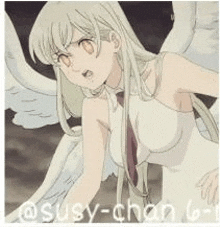 Eli Angrily And Worriedly Speak With Both Her Angelic Eyes On GIF