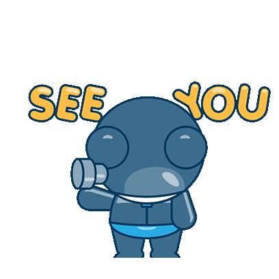Robot Cute Sticker - Robot Cute See You Stickers