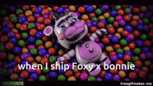 Fnaf When I Ship Foxy X Bonnie GIF - Fnaf When I Ship Foxy X Bonnie Five Nights At Freddys GIFs