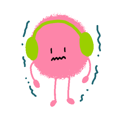 Pink Dust Sticker - Pink Dust Headphones Stickers