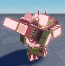 a computer generated image of a robot in a video game with a shadow on the floor .