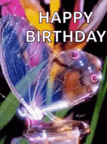 Happy Birthday Buttergly GIF - Happy Birthday Buttergly Sparkling GIFs