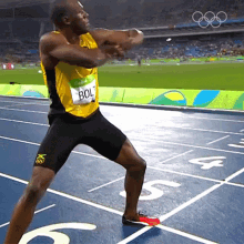 Lightning Bolt Pose Usain Bolt GIF - Lightning Bolt Pose Usain Bolt Olympics GIFs