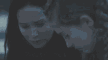 a close up of a girl 's face with the words hope written above her