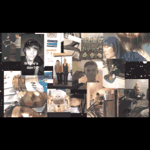 a collage of images including one that says where 's dan