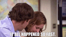 The Office Pam Beesly GIF - The Office Pam Beesly It All Happened So Fast GIFs