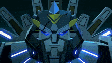 a cartoon drawing of a robot with a triangle on top of it