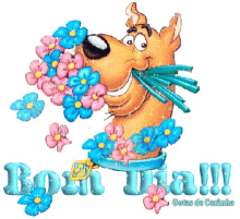 Scooby Doo Flowers GIF - Scooby Doo Flowers Dia GIFs