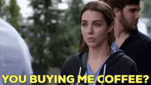 Greys Anatomy Jules Millin GIF - Greys Anatomy Jules Millin You Buying Me Coffee GIFs