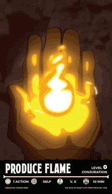 Produce Flame Dnd GIF - Produce Flame Dnd Cantrips GIFs
