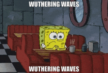 Spongebob Waiting GIF - Spongebob Waiting Wutheringwaves GIFs