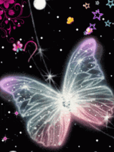 Butterflies Sparkles GIF - Butterflies Sparkles Stars - Discover & Share  GIFs