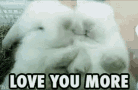 Love You More Bunny GIF - Love You More Bunny White Rabbit GIFs
