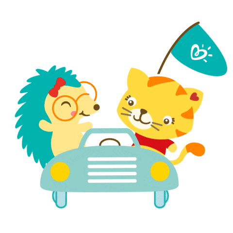 Hedgehog And Cat Sticker - Hedgehog And Cat Car Stickers