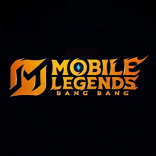 a logo for mobile legends bang bang is shown