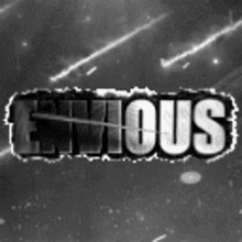 a black and white photo of the word hous in white letters