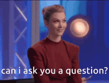 Question Karlie Kloss GIF - Question Karlie Kloss Can I Ask You A Question GIFs