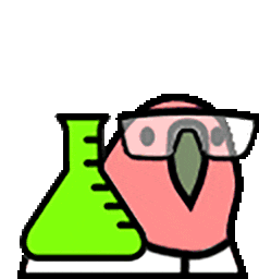 Party Parrot Sticker - Party Parrot Science Stickers