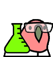 Party Parrot Sticker - Party Parrot Science Stickers