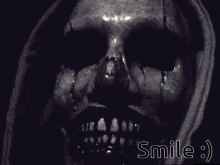 smiley horror face