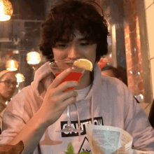 Having Cocktail Drink Lofe GIF - Having Cocktail Drink Lofe Drinking GIFs