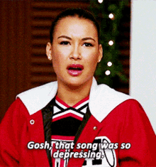 Glee Santana Lopez GIF - Glee Santana Lopez Gosh That Song Was So Depressing GIFs