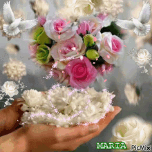 Pretty Flowers Have A Great Day GIF - Pretty Flowers Have A Great Day Rose GIFs