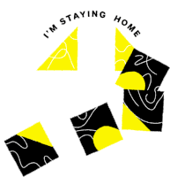 Im Staying Home Stay Home Sticker - Im Staying Home Stay Home Quarantine Stickers