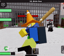 a game called vs. brick duo is being played