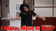 Station19 Travis Montgomery GIF - Station19 Travis Montgomery I Mean What Is That GIFs