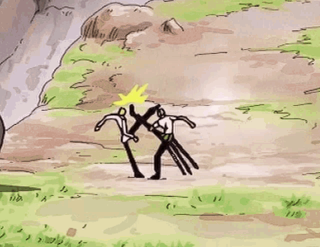 Zoro Vs Sanji Fight GIF