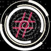 a circle with a hashtag in the middle of it