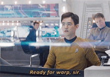 Ready For Warp, Sir. GIF - Star Trek Warp Ready GIFs