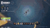 a screenshot of a video game called kismet with a character flying through the air
