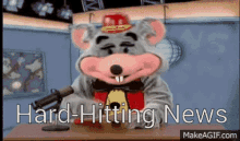 Chuck E Cheese Hard Hitting News GIF - Chuck E Cheese Hard Hitting News Mouse GIFs
