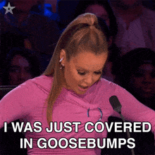 I Was Just Covered In Goosebumps Amanda Holden GIF - I Was Just Covered In Goosebumps Amanda Holden Britain'S Got Talent GIFs
