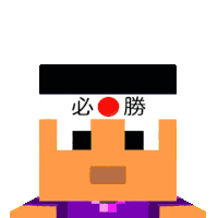 a cartoon character with a headband that says ' victory ' on it