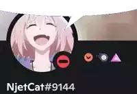 a picture of a girl with the name njetcat # 9144 on the bottom