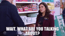 Superstore Amy Sosa GIF - Superstore Amy Sosa Wait What Are You Talking About GIFs