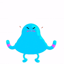 monster jelly cute blue fun