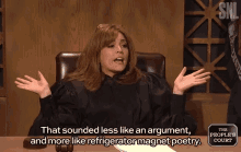 Marilyn Milian That Sounded Less Like An Argument GIF - Marilyn Milian That Sounded Less Like An Argument More Like Refrigerator Magnet Poetry GIFs